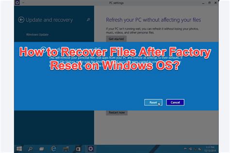 are files recoverable after factory reset ihpnoe